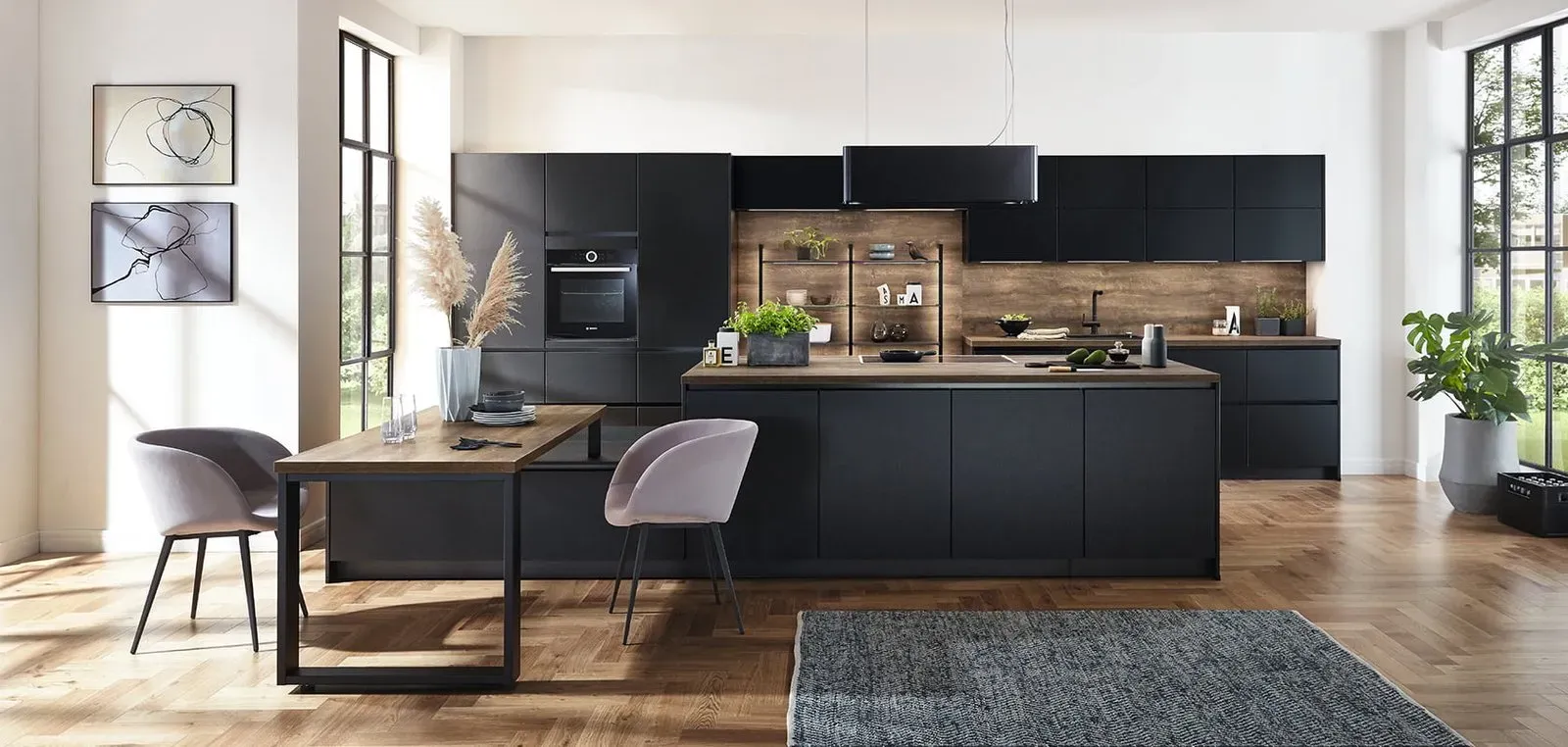 Cuisines noires, exemple d’inspiration