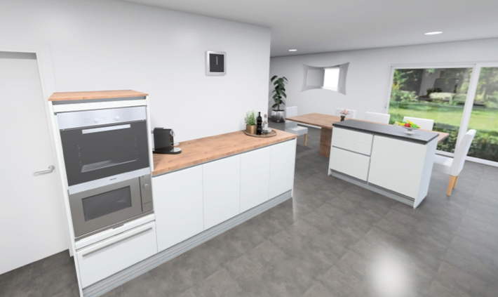 Plan de cuisine 3D Narbonne