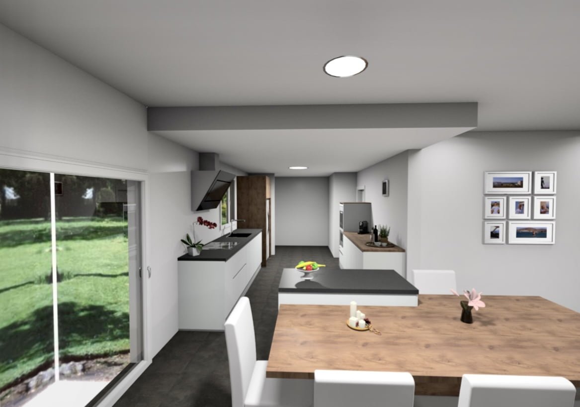 Plan de cuisine 3D Narbonne