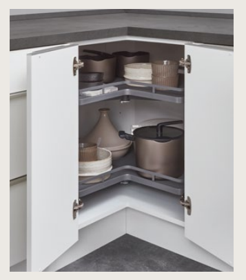 Meuble d'angle de cuisine tourniquet