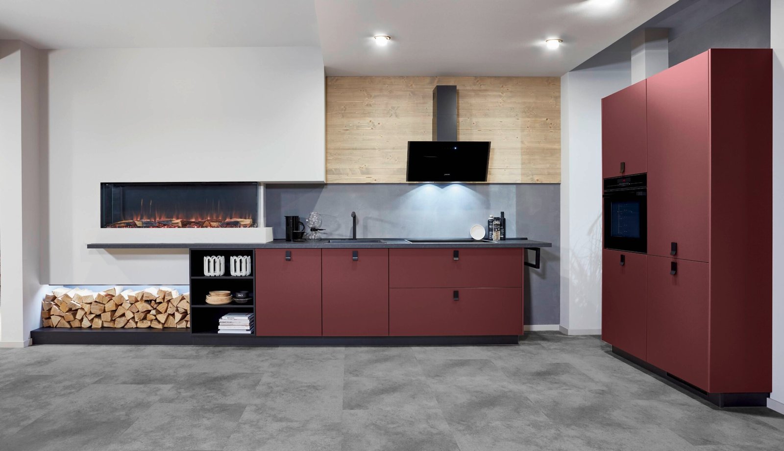 Cuisine Bordeaux cuisine rouge cuisiniste Narbonne cuisiniste indépendant Narbonne Cuisiniste à domicile. Cuisine moderne Narbonne