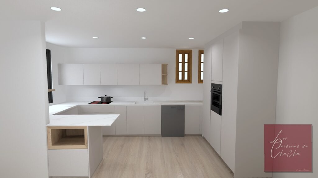 Cuisine sur mesure à Narbonne – avant rénovation
Cuisine sur mesure à Narbonne – conception 3D
Cuisine sur mesure à Narbonne – après travaux
