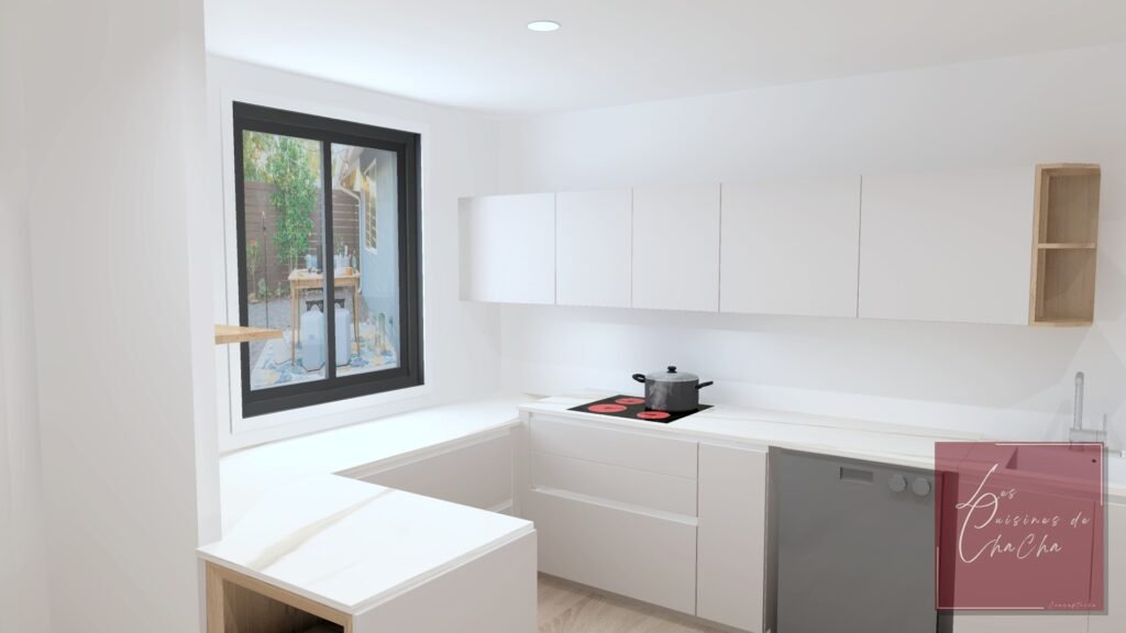 Cuisine sur mesure à Narbonne – avant rénovation
Cuisine sur mesure à Narbonne – conception 3D
Cuisine sur mesure à Narbonne – après travaux
