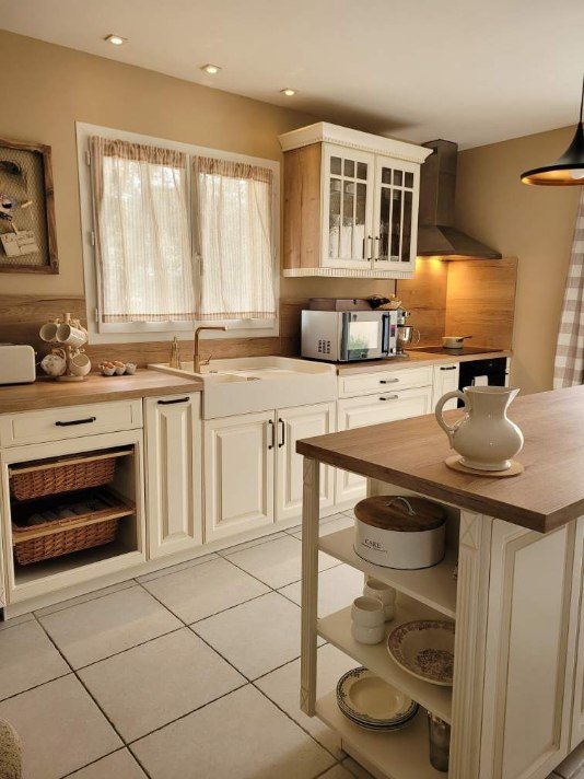 Rénovation de Cuisine  à Narbonne Après.
Cuisine Cottage